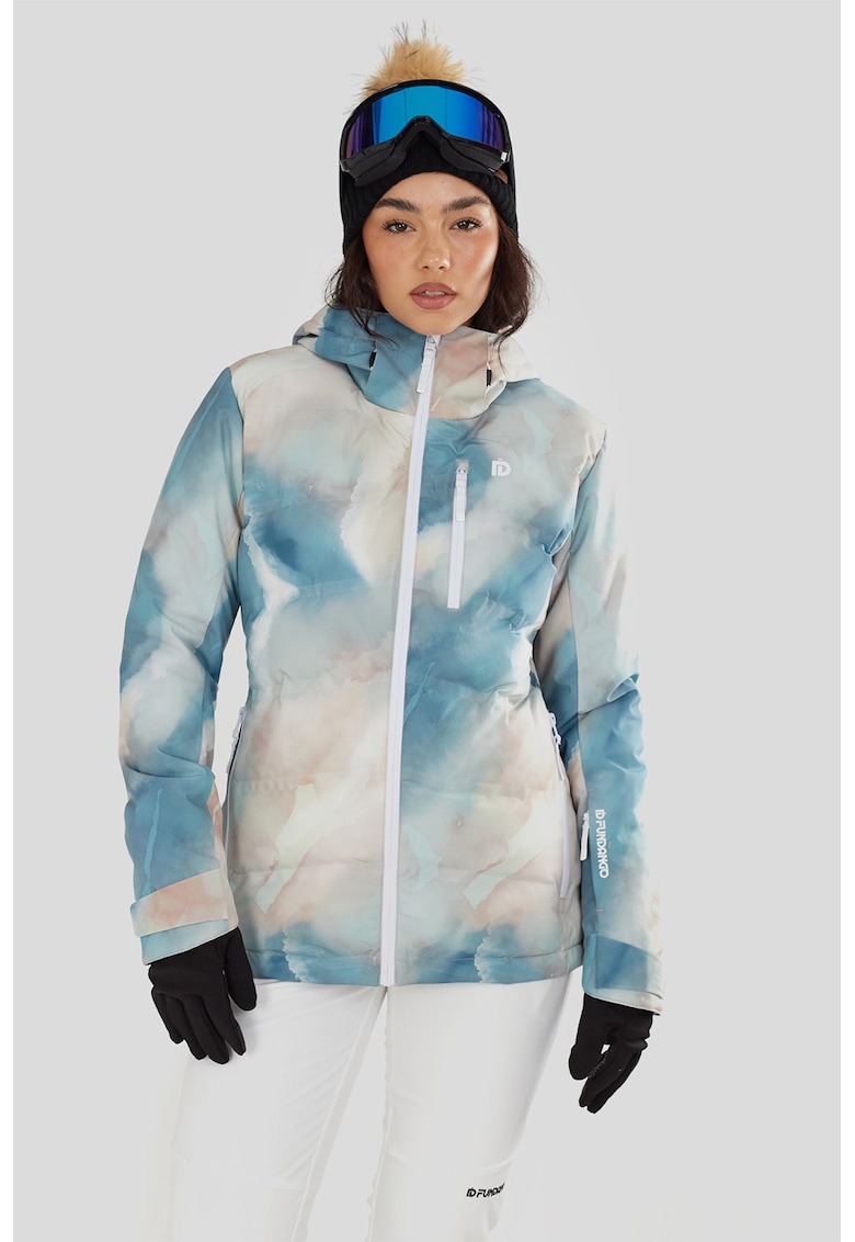 Подплатено ски яке Pumila - Пастелносин/Крем Fundango