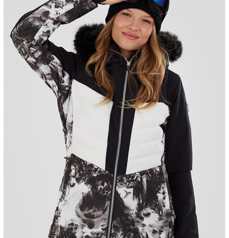 Подплатено ски яке Salina - Черен/Сив Fundango