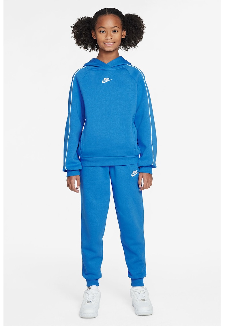 Поларен спортен екип Club - Бял/Син Nike