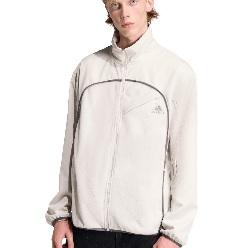 Поларен суитшърт Clima с цип - Светло бежово adidas Originals