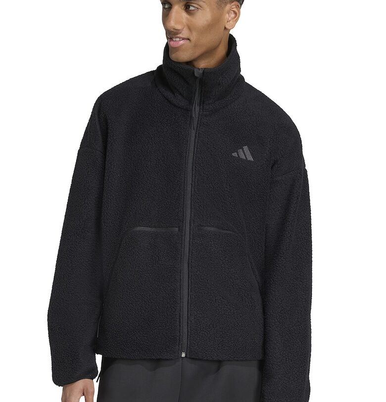 Поларен суитшърт с джобове - Черен adidas Sportswear