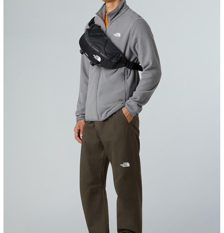 Поларен трекинг суитшърт Glacier с джобове - Сив The North Face