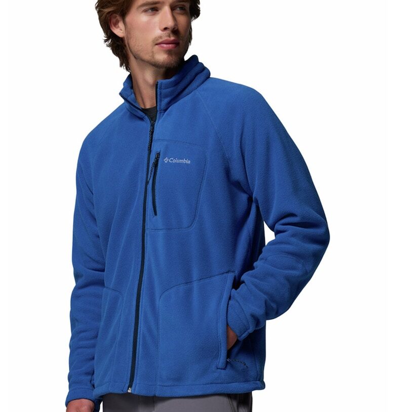 Поларена блуза Fast Trek II за трекинг с цип - Тъмносин Columbia