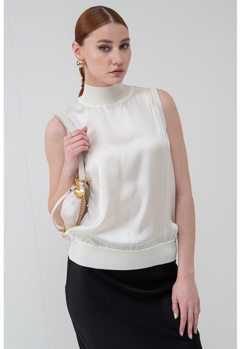 Поло без ръкави - Крем Karl Lagerfeld