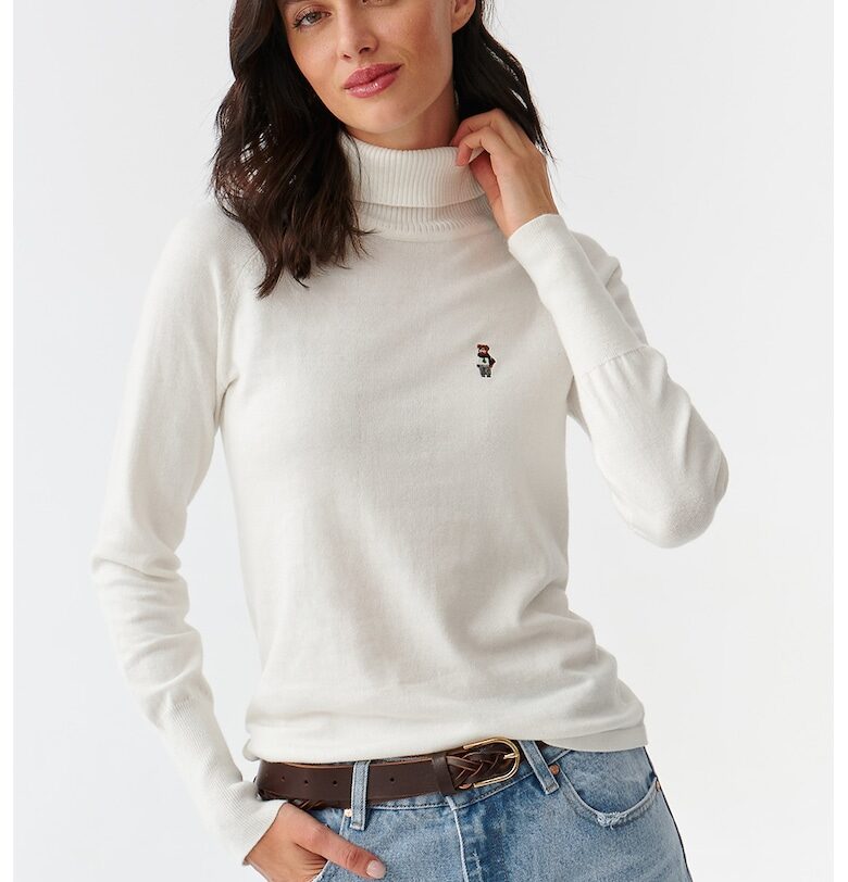 Поло с бродерия - Бял Tatuum