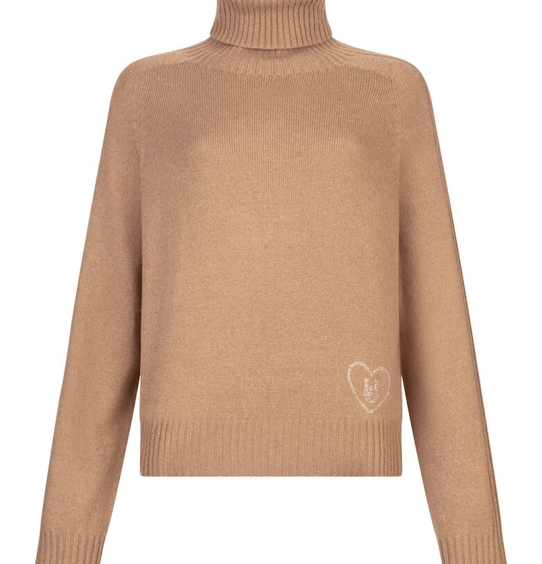 Поло с вълна и кашмир - Бежов Liu Jo