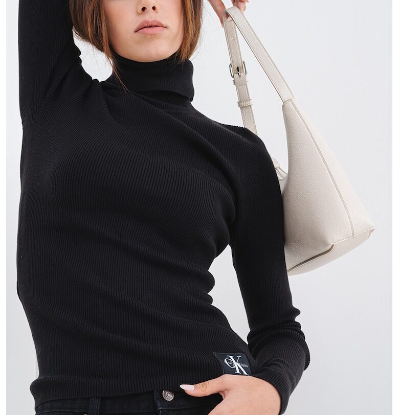 Поло с лого - Черен CALVIN KLEIN JEANS