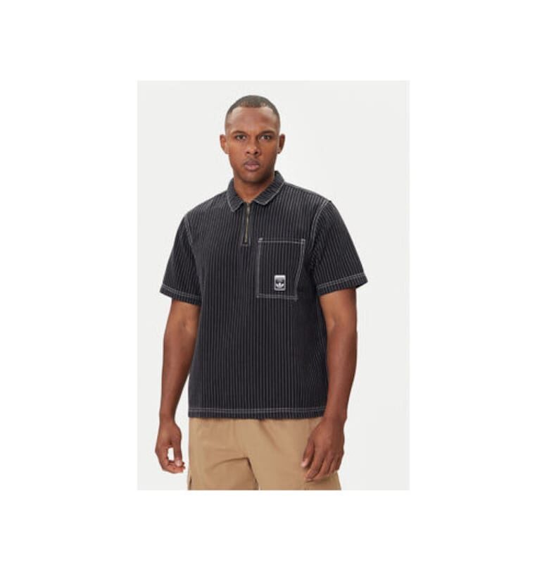 Поло тениска от рипсен памук adidas