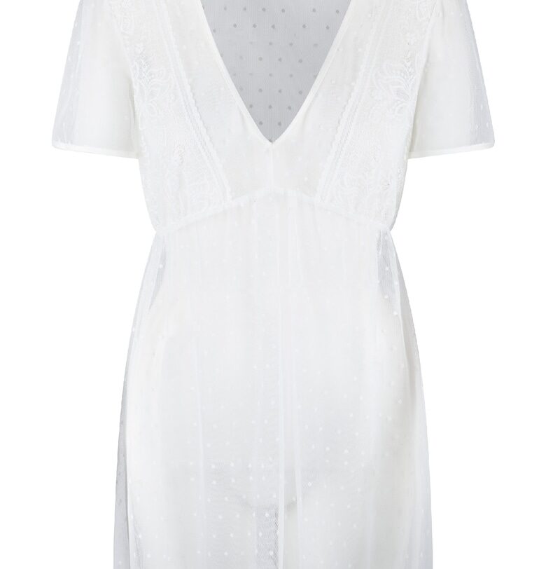 Полупрозрачна нощница - Мръснобял LingaDore