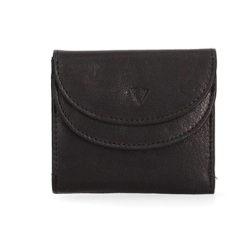 Портмоне от еко кожа с външен джоб - Черен Sergio Valentini