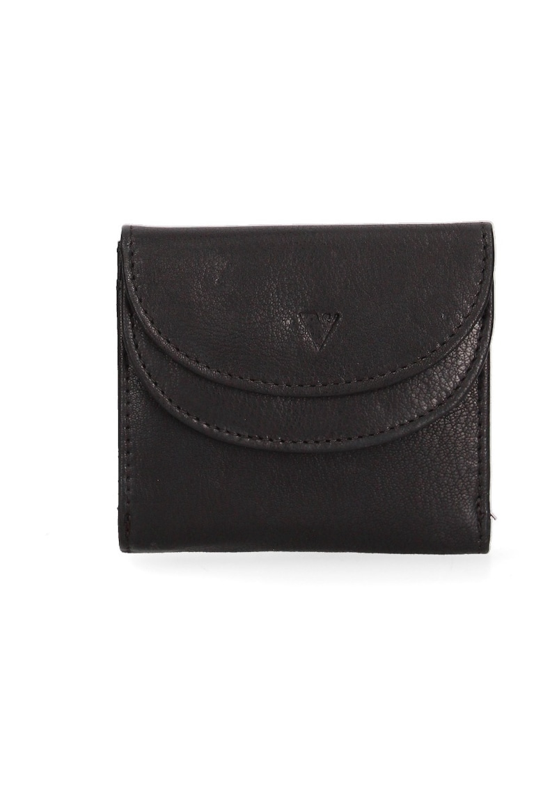 Портмоне от еко кожа с външен джоб - Черен Sergio Valentini