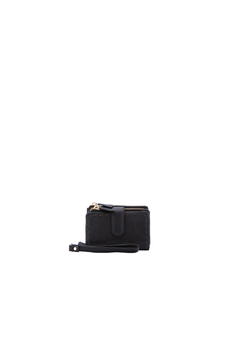 Портмоне от еко кожа с каишка за китката - Черен Laura Biagiotti