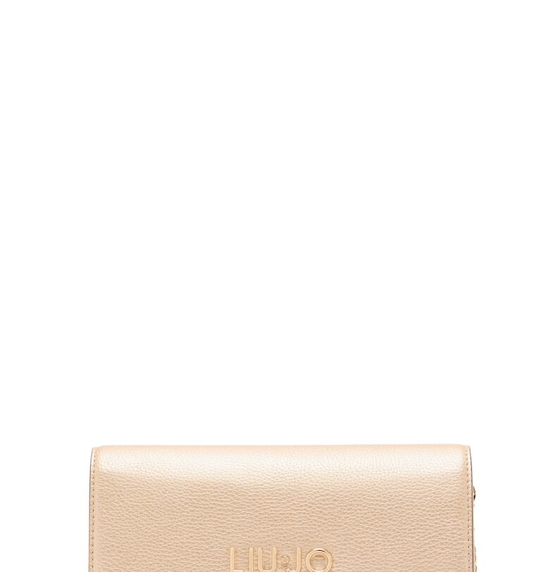 Портмоне с презрамка с верижка - Светло бежово Liu Jo