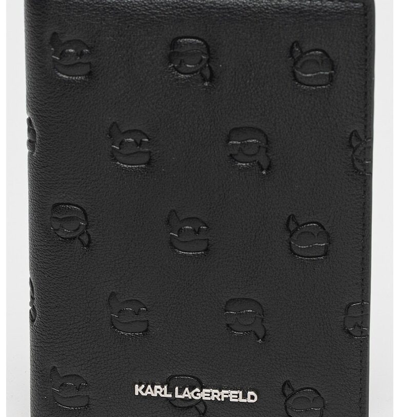 Портфейл от еко кожа Ikon - Черен Karl Lagerfeld