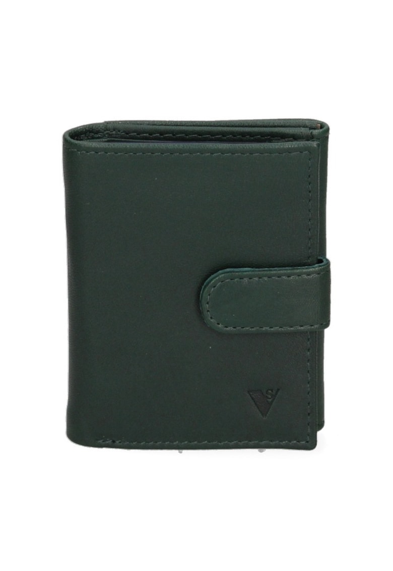 Портфейл от еко кожа - Тъмнозелен Sergio Valentini