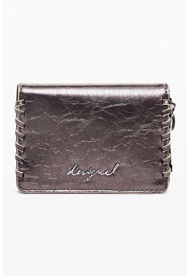Портфейл от еко кожа с лого - Сребрист DESIGUAL