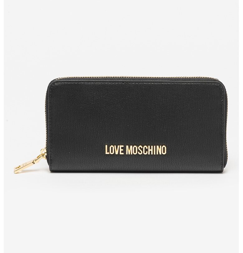 Портфейл от еко кожа с лого - Черен Love Moschino