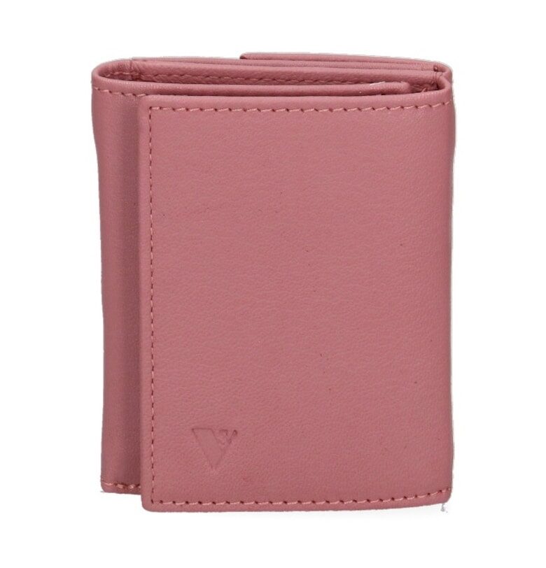 Портфейл от еко кожа с тройно прегъване - Прашно розово Sergio Valentini