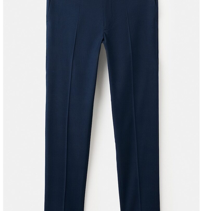 Прав официален панталон - Тъмносин Mango