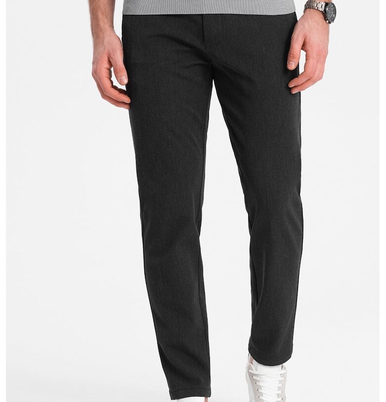 Прав панталон - Меланж тъмно сиво OMBRE