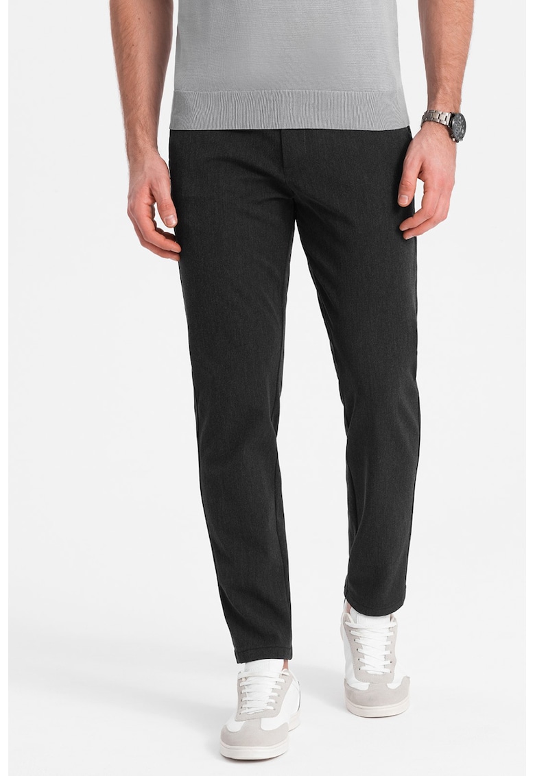 Прав панталон - Меланж тъмно сиво OMBRE