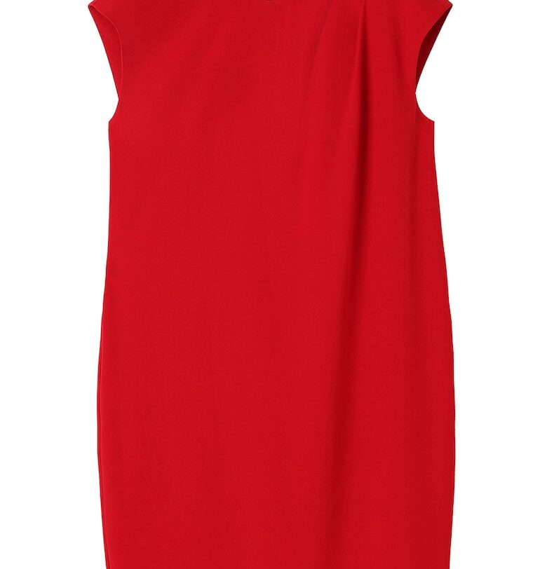 Права къса рокля - Аленочервен Tatuum