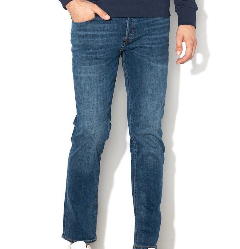 Прави вталени дънки Tim - Тъмносин Jack  Jones