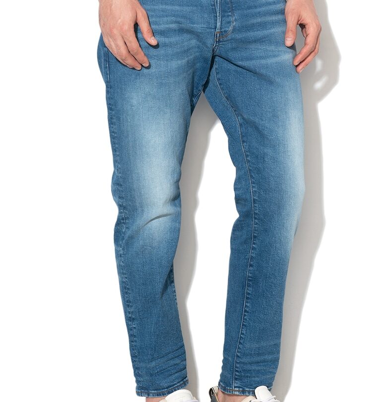 Прави дънки 3301 със скосен крачол - Светлосин G-STAR