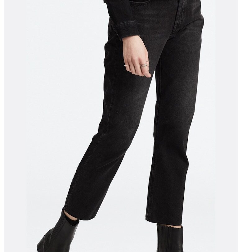 Прави дънки 501® над глезена - Черен Levis