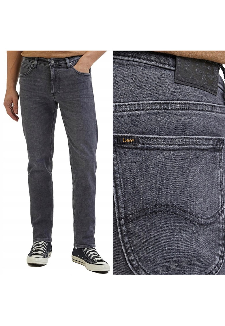 Прави дънки Daren сиви - W30 L34 - памучен еластан Lee