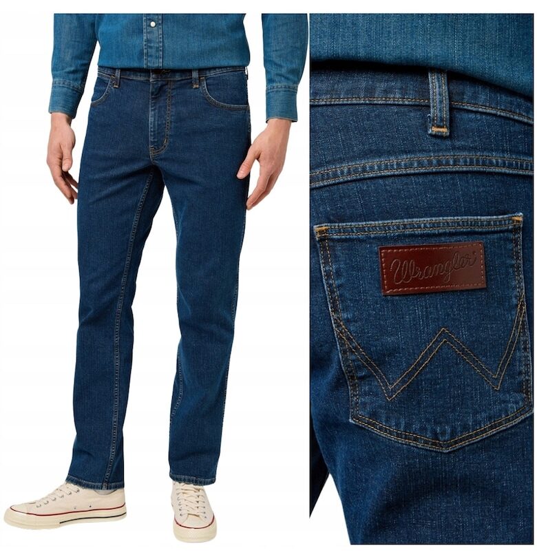 Прави дънки  Greensboro 803 - тъмносини - W31 L32 - 99% памук - средна еластичност Wrangler