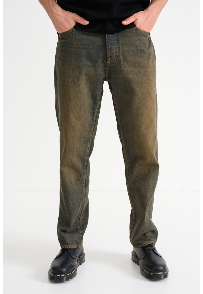 Прави дънки Jonah с копчета - Петролно синьо HUGO