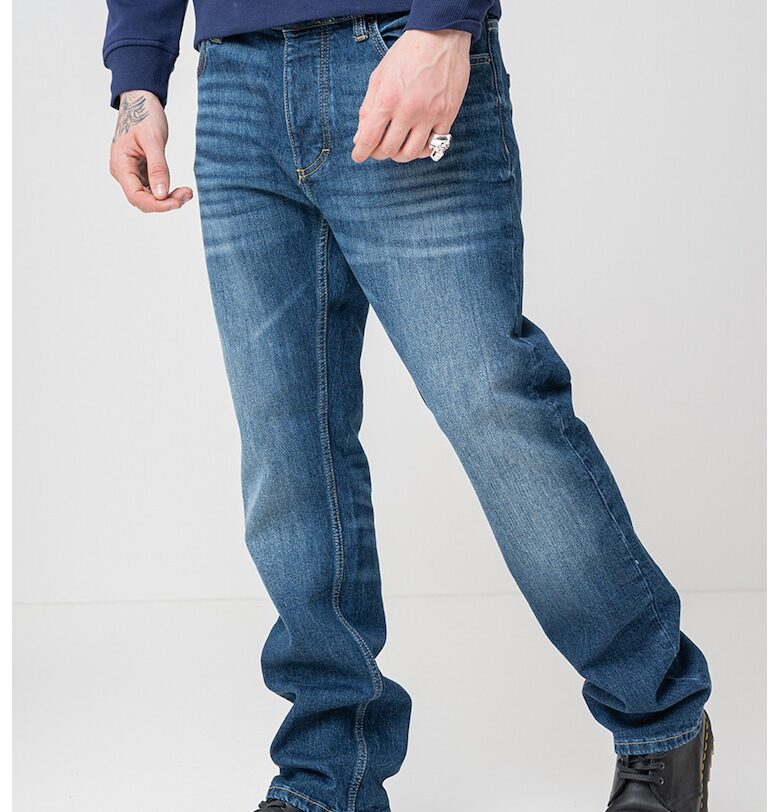 Прави дънки Michigan - Син меланж Mustang