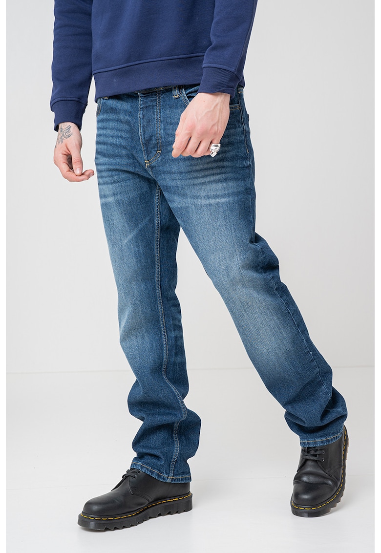 Прави дънки Michigan - Син меланж Mustang