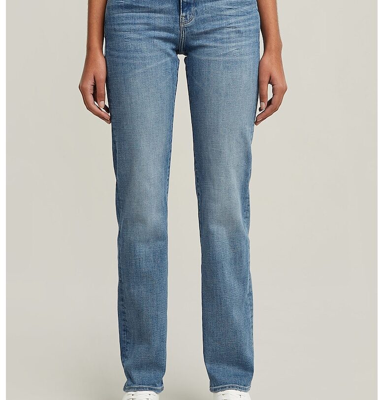 Прави дънки Strace с висока талия - Прашно синьо G-STAR