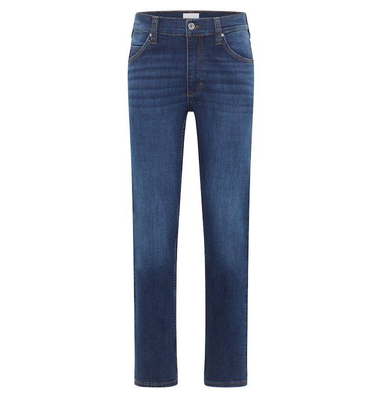 Прави дънки Tramper с миди талия - Син Mustang