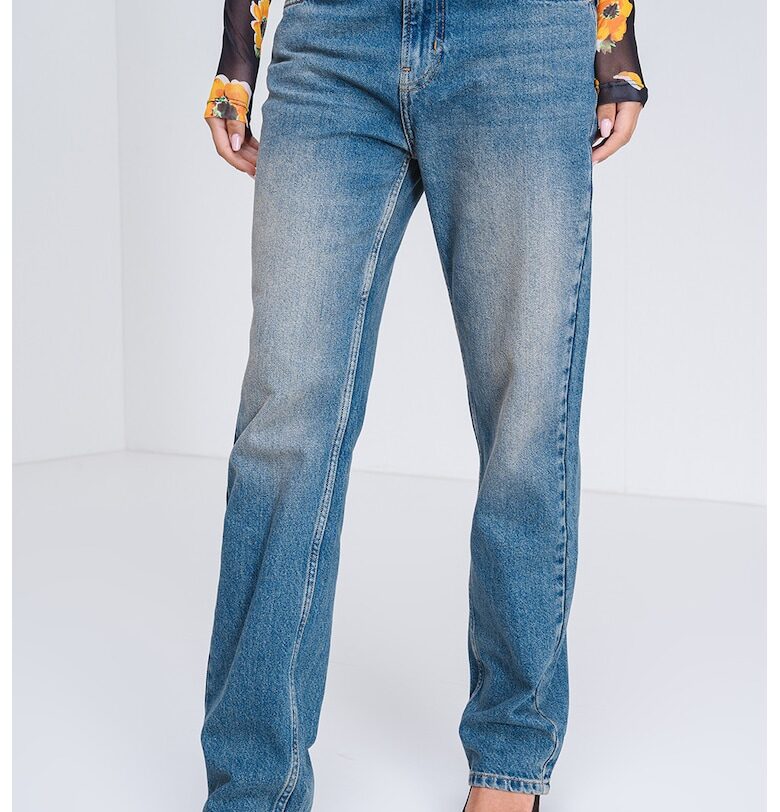 Прави дънки деграде - Син меланж Moschino Jeans