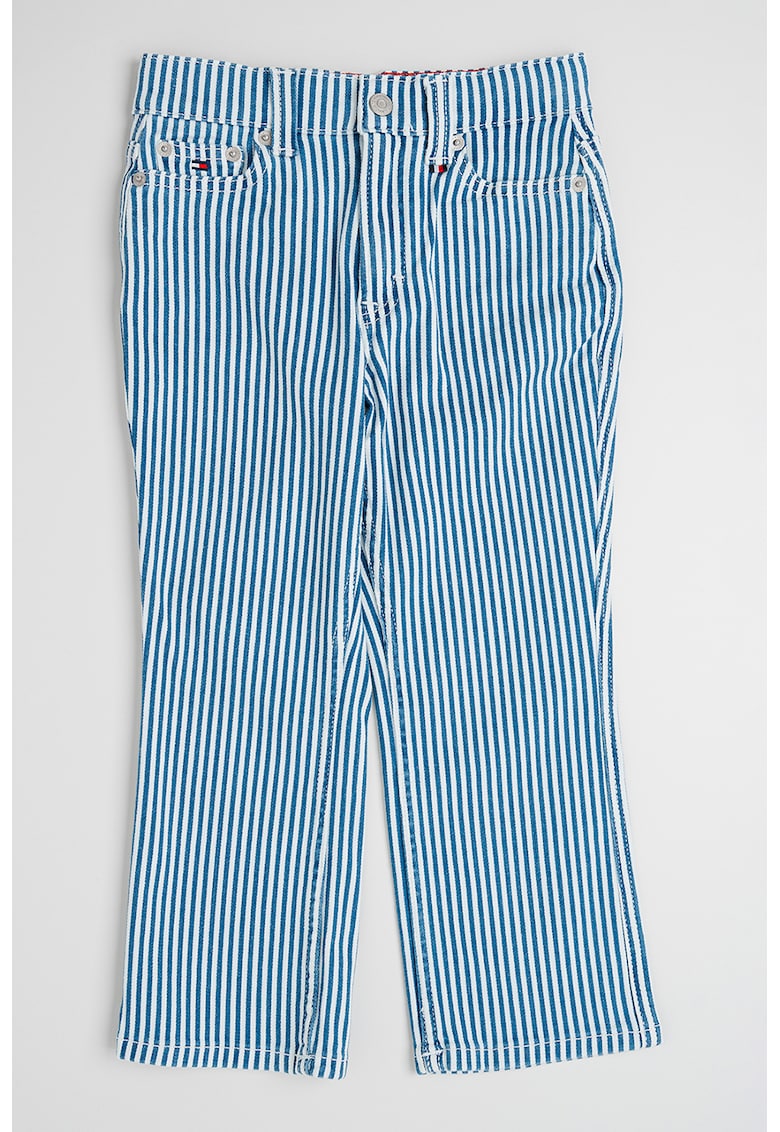 Прави дънки на райе - Бял/Прашно синьо Tommy Hilfiger