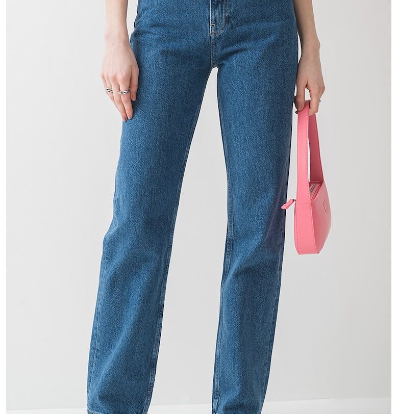 Прави дънки с висока талия CALVIN KLEIN JEANS