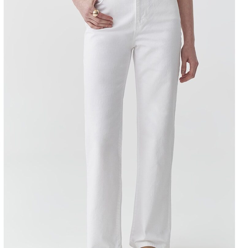 Прави дънки с висока талия - Бял Tatuum