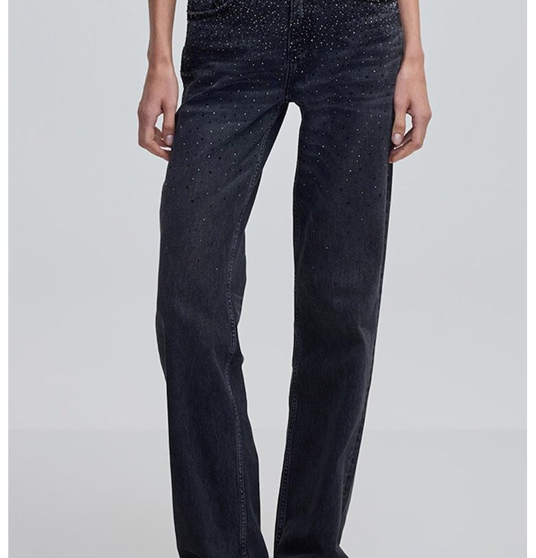 Прави дънки с висока талия - Избеляло черно Ipekyol