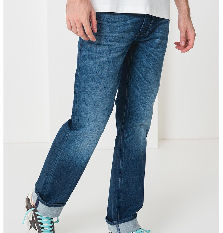 Прави дънки с копчета - Тъмносин Diesel