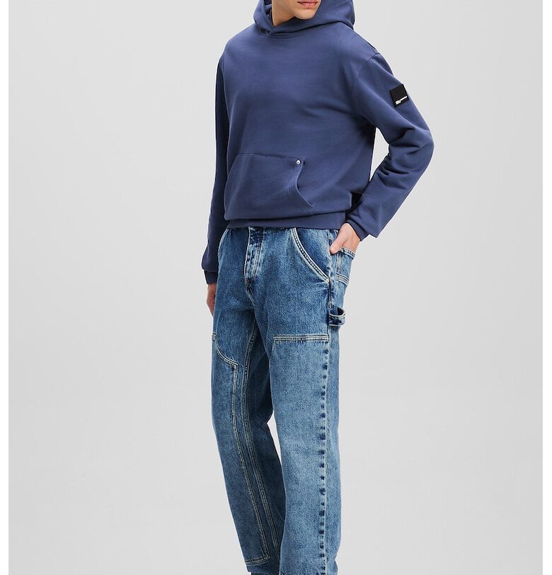Прави дънки с много джобове - Пастелносин KARL LAGERFELD JEANS