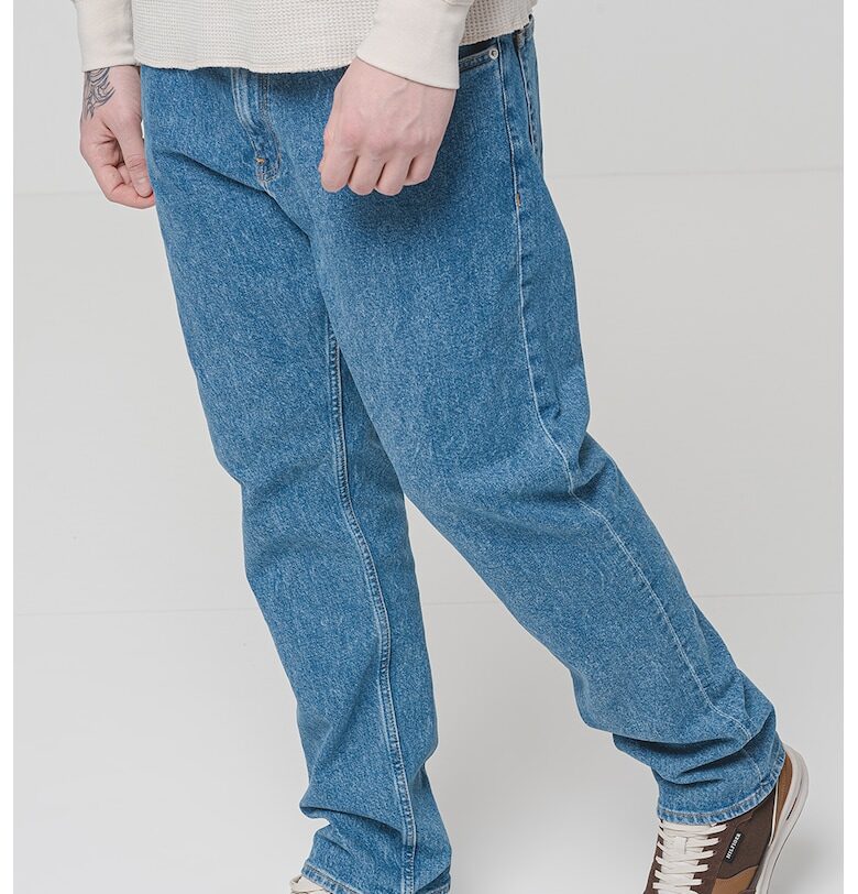 Прави дънки със средна талия CALVIN KLEIN JEANS