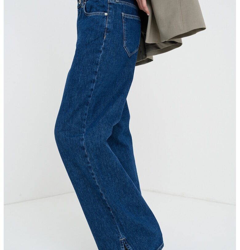 Прави дънки със средна талия - Кралско Синьо KARL LAGERFELD JEANS