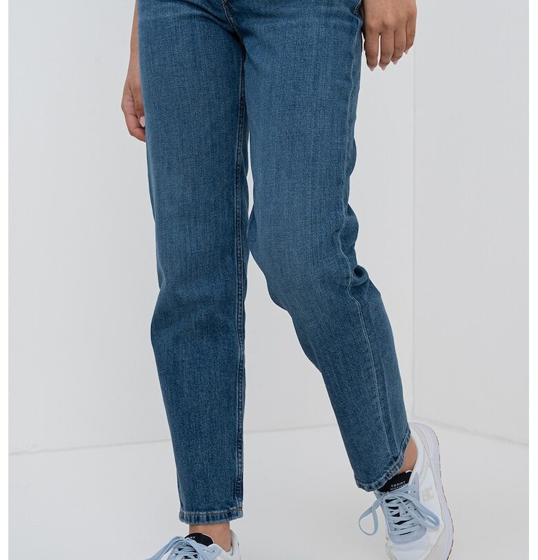 Прави дънки със средна талия - Тъмносин Tommy Hilfiger