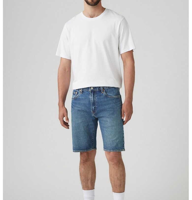 Прави дънкови бермуди 405™ Levis