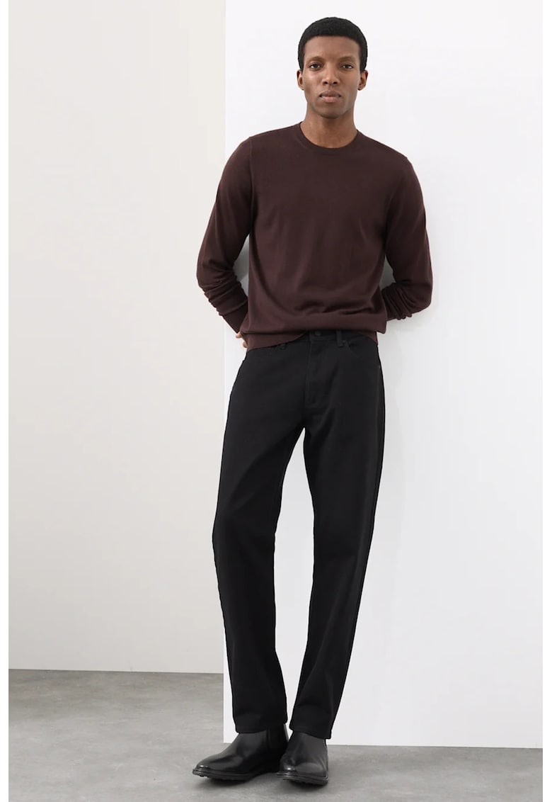 Прави еластични дънки 360 Flex - Черен/Избеляло черно Marks Spencer