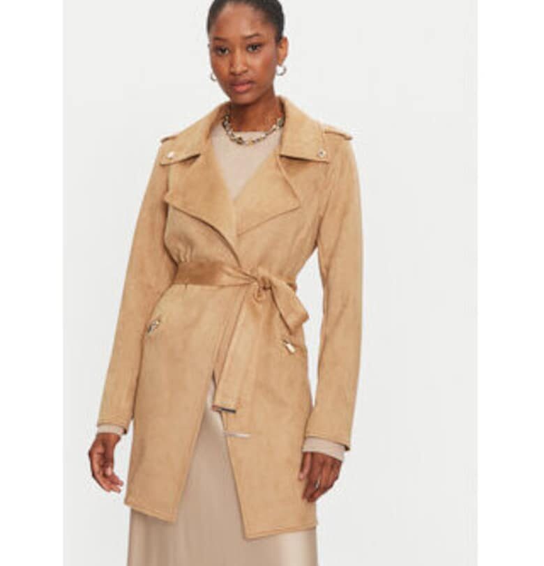 Преходно палто  бежово - полиестер - 94% полиестер - 6% еластан Morgan