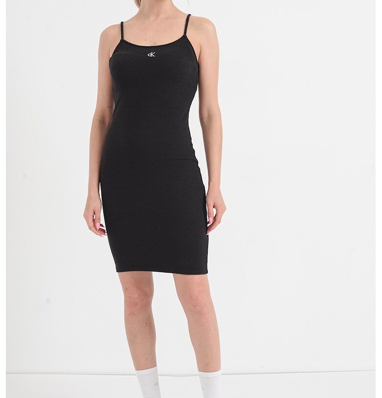 Прилепнала рокля - Антрацитно сиво CALVIN KLEIN JEANS